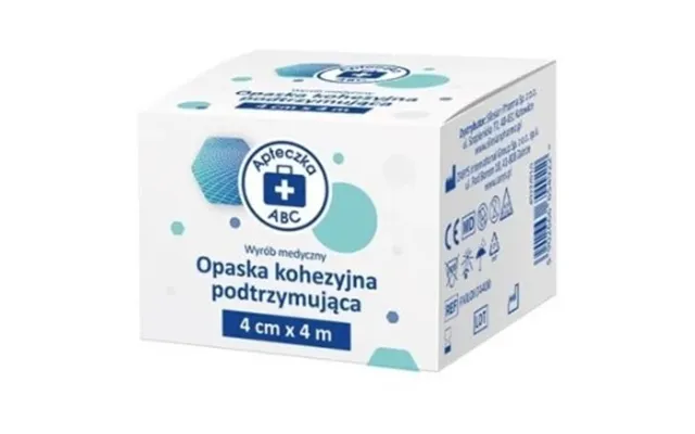Abc First Aid Kit Adhesive Support Bandage 4 Cm X 4 M - 1 Pc