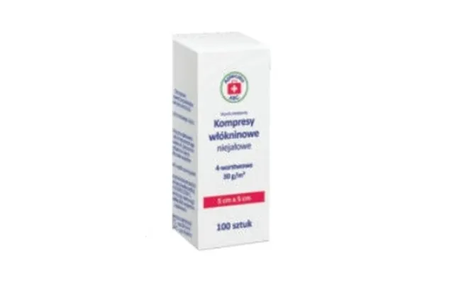 Abc First Aid Kit, Non-woven Non-woven Compresses, 4 Layers 30g 5cm X 5cm, 100 Pcs - Long Life