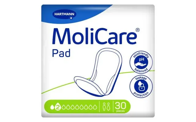Absorbent Incontinence Pads 2 Drops Molicare Pad - 30 Pieces product image