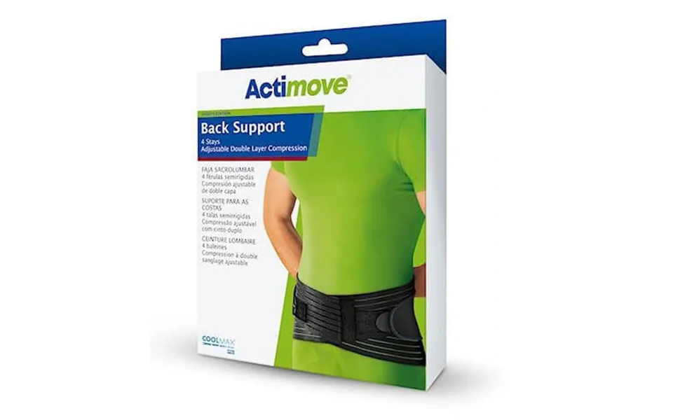 Actimove, Lumbar Spine Support Black Size S - Long Term