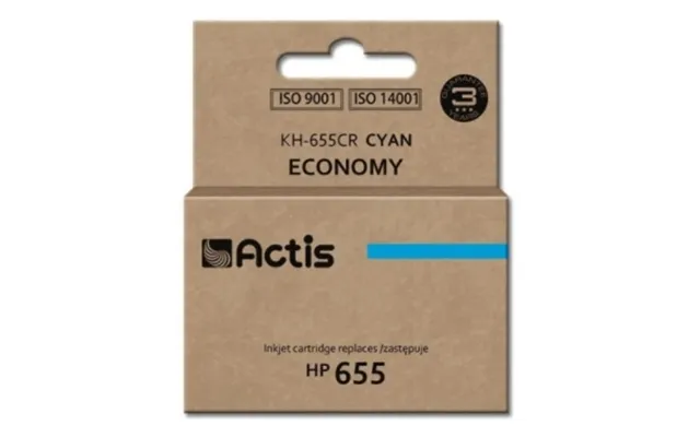Actis - Ink For Hp Kh-655cr Replacement 655 Cz110ae Cyan Blue