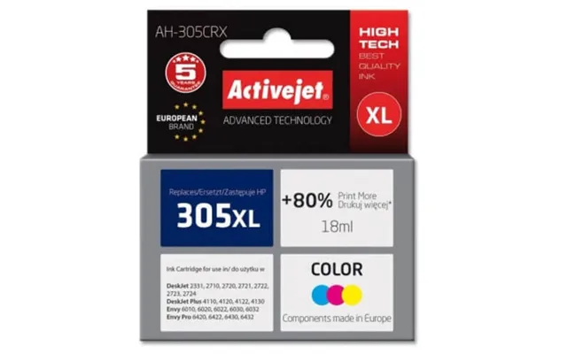 Activejet - Ink For Hp Ah-305crx Replacement 305xl 3ym63ae Color
