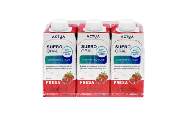 Actua Oral Serum 3 Tetrabriks 200ml Strawberry Flavor product image