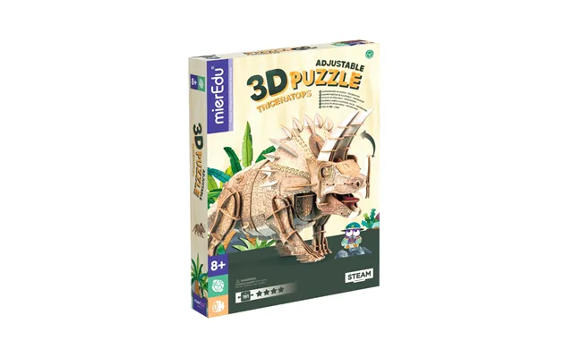 Adjustable 3d Puzzle - Triceratops Deluxe