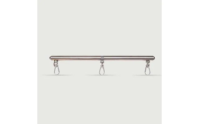 Adjustable Metal Spreader Bar With 3 D Rings - Silver