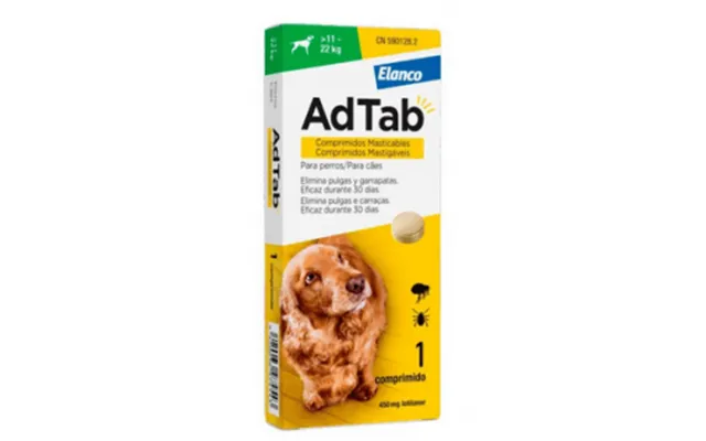 Adtab 450 Mg 1 Chewable Tablet For Dogs 11-22 Kg