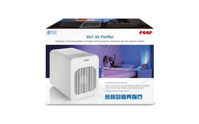 Air Purifier With Star Projection - Night Light And Music