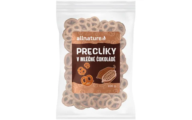 Allnature Milk Chocolate Covered Pretzels 100 G
