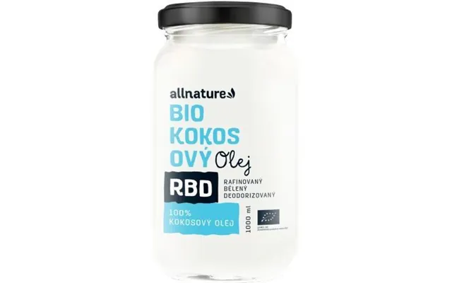Allnature Rbd Organic Coconut Oil - Unscented 1000 Ml