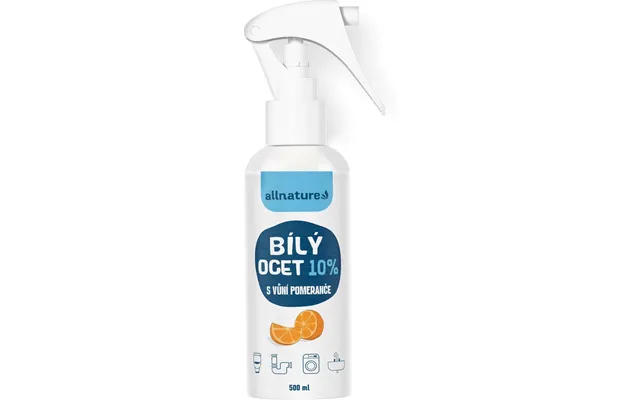 Allnature White Vinegar 10% With Orange Flavor 500 Ml