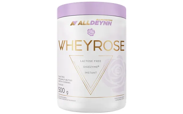 Allnutrition Alldeynn Wheyrose Himalayan Salt Peanut Butter Flavor Sugar Free Cookie Chunks 500g