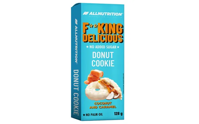 Allnutrition Fitking Delicious Donut Cookie Coconut And Caramel - Caramel Cake With Coconut Shavings In A Milk Glaze