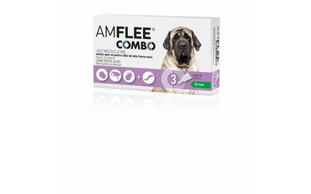 Amflee Combo Dog 402 Mg - Xl 40-60 Kg X 3 Pipettes