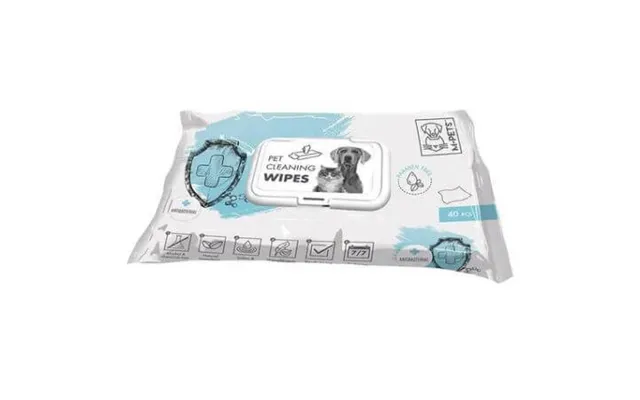 Antibacterial Wet Wipes For Dogs And Cats - 40 Pieces