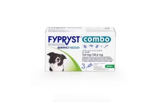 Antiparasitic Pipettes For Medium-sized Dogs 10-20 Kg Fypryst Combo Dog M 134 Mg - 3 Pipettes