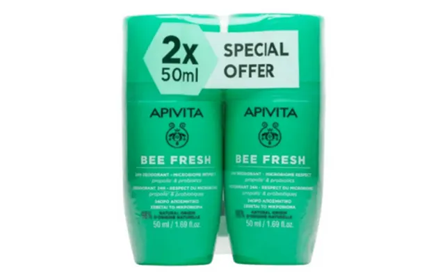 Apivita Duplo Bee Fresh Deodorant 2x50ml product image
