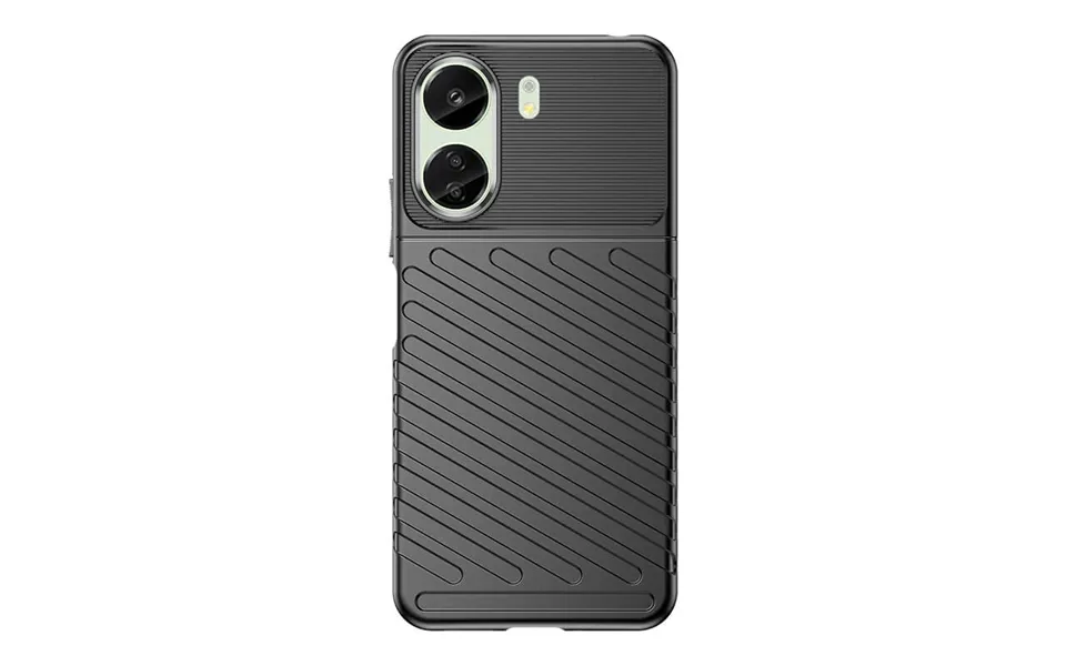 Armored Thunder Case For Xiaomi Redmi 13c - Black