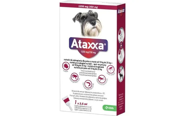 Ataxxa 1250 Mg 250 Mg Dogs From 10 Kg To 25 Kg 1×2,5 Ml - Solution For Dogs