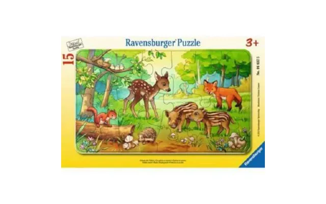 Baby Animals In The Forest Puzzle - 15 Pieces