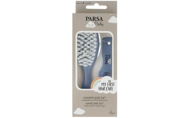 Baby Comb And Brush Set Grey - Blue product image