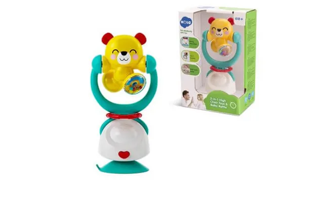 Baby Toy With Suction Cup And Rattle - Bear