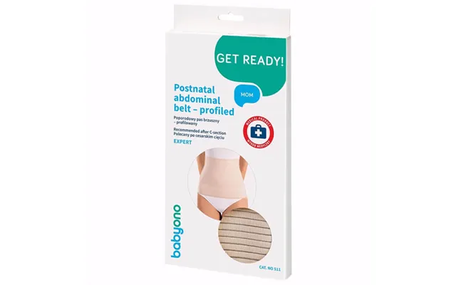 Babyono Postnatal Belly Belt Shaped Expert Flesh Color L Size 1pc