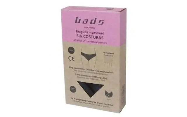Bads Menstrual Panty Black Seamless Size S