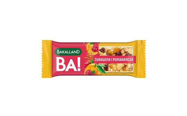 Bakalland Ba Cereal Bars - Cranberry And Orange