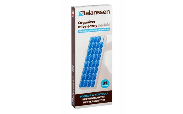 Balanssen Monthly Medication Organizer 31 Trays - 1 Piece