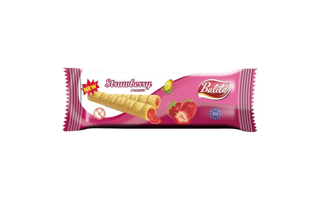 Balila - Corn Tubes With Strawberry Flavored Cream product image