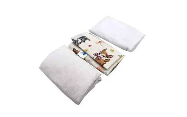 Baltic Baby 3 Piece Set Sheets - Waterproof Cover And Diaper Finet