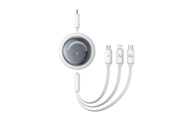 Baseus Free2draw Cb000084 Coiled Usb-c - Lightning Usb-c Micro Usb 100w Cable 1