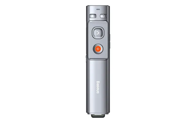 Baseus Orange Dot Wireless Presentation Laser Pointer - Gray With Battery