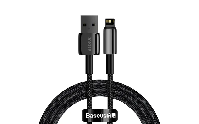 Baseus Tungsten Usb - Lightning Cable 2.4 A 1 M Black Calwj-01
