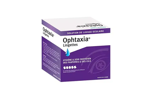 Bausch&lomb Ophtaxia Wipes Daily Hygiene And Care Eyelids And Eyelashes X20