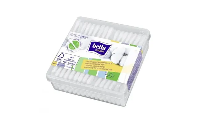 Bella Cotton Paper Sticks Square Box - 100pcs