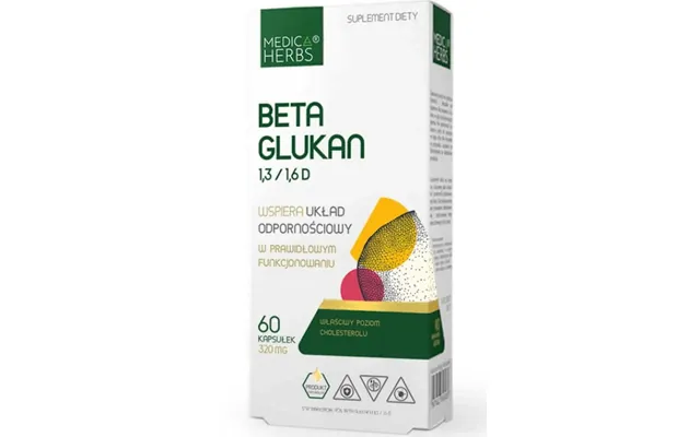 Beta Glucan 1,3 1,6d 320mg 60 Capsules Medica Herbs