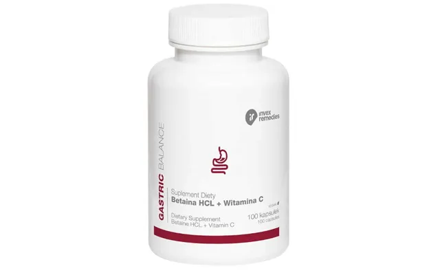 Betaine Hcl Vitamin C 100 Capsules Invex Remedies