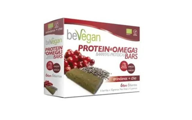 Bevegan Protein Bars-antiox Blueberry Chia 6pcs. Bio Vegan
