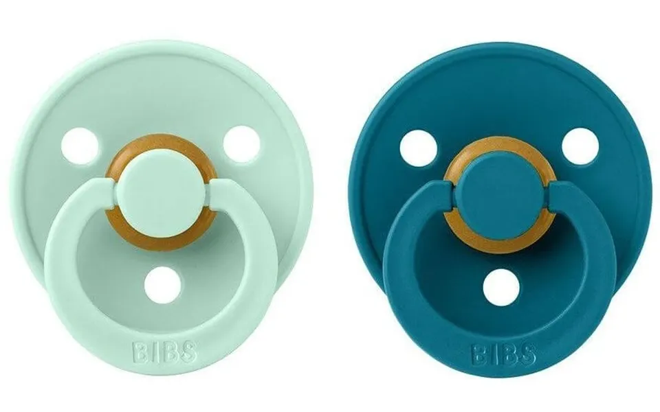 Bibs Colour Natural Rubber Teats - Size 2