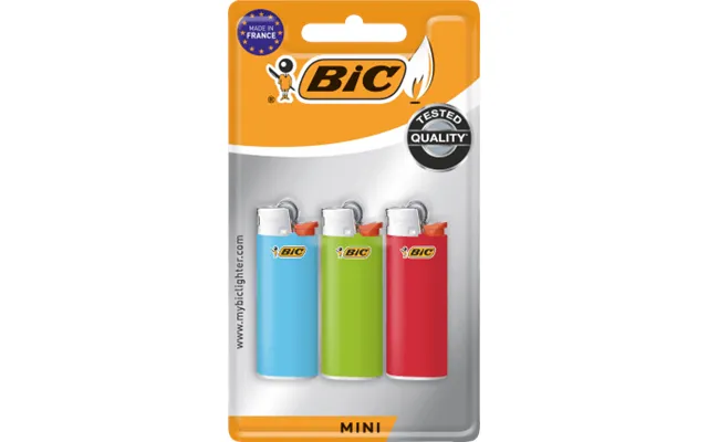 Bic Mini Lighters - 3 Pcs