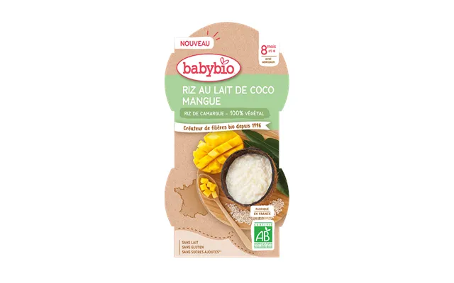 Bio Rice Dessert With Coconut Cream And Mango - 2 X 100 G