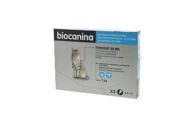 Biocanin External Antiparasitic Fiprocat 50mg 3 Pipettes
