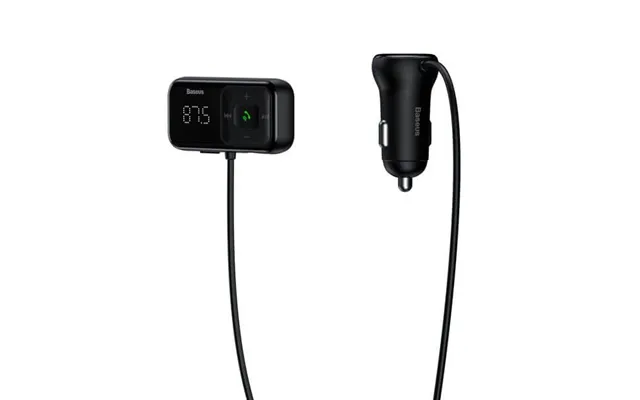 Bluetooth Wireless Fm Transmitter With Charger Baseus S-16 Overseas Edition - Black