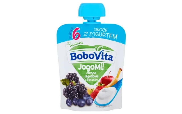 Bobovita Jogomi Fruit With Yogurt In A Tube - Berries With Bananas