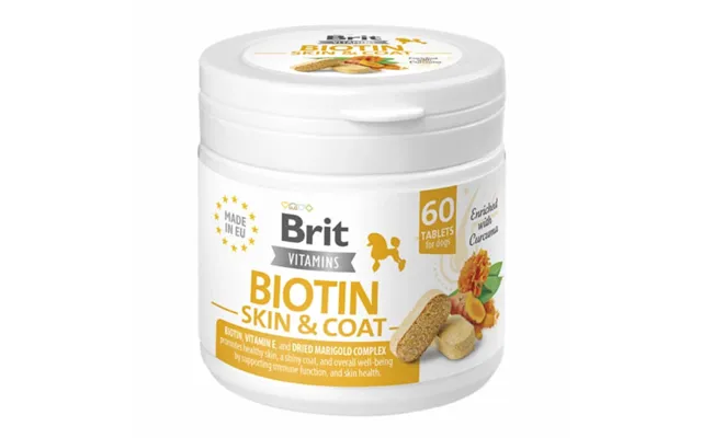 Brit Vitamins Biotin Skin & Coat Care 120 G 60 Tbl