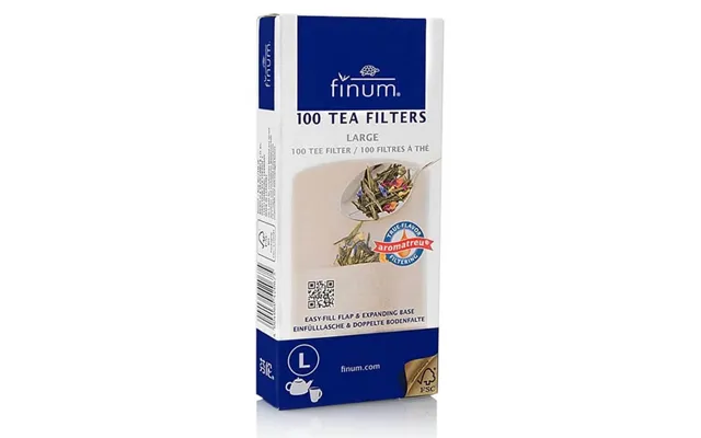 Brown Tea Filters Size L - 100 Pieces
