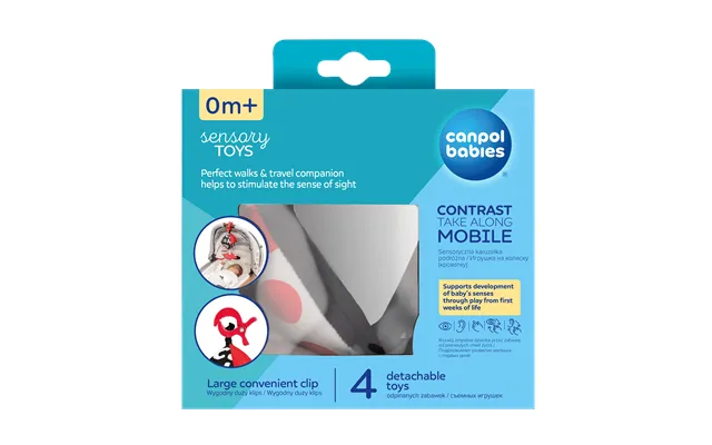 Canpol Babies Contrasting Stroller Stroller Travel Carousel Sensory Toys From Birth 1pc