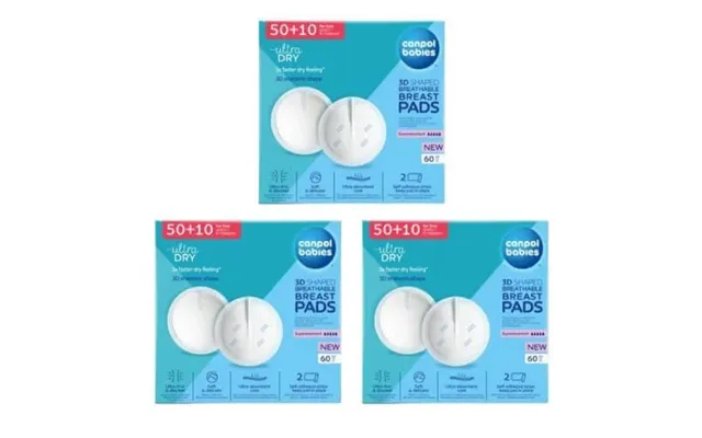 Canpol Babies Ultra Dry 3d Breast Pads - 3x60pcs