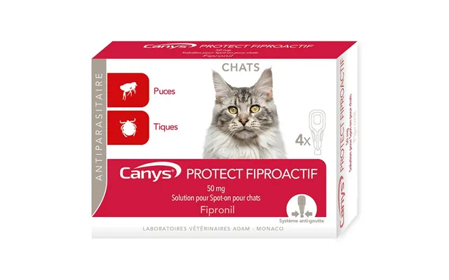Canys Protect Fiproactif 50 Mg -on Solution For Cats 4x0.50ml